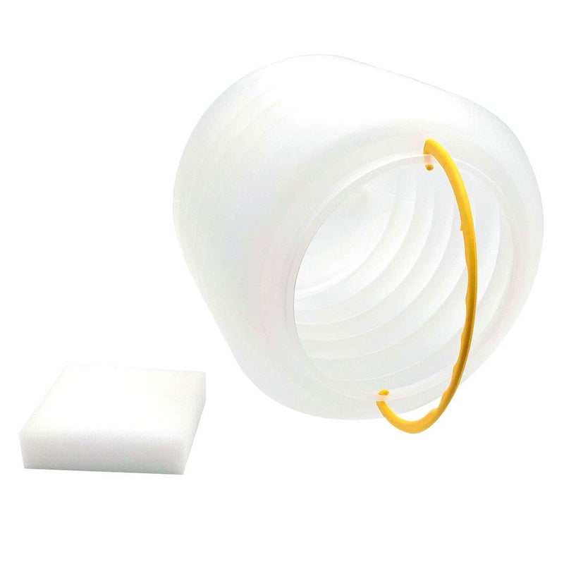 GARASANI Portable Transparent Plastic Drawing Wash Brush Water Barrel Telescopic for Acrylic Oil Watercolor Painting Bucket - Image 4